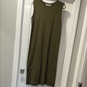 LOFT Green  Midi Dress